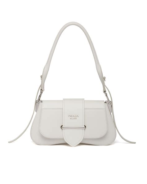 White Prada Sidonie shoulder bag 